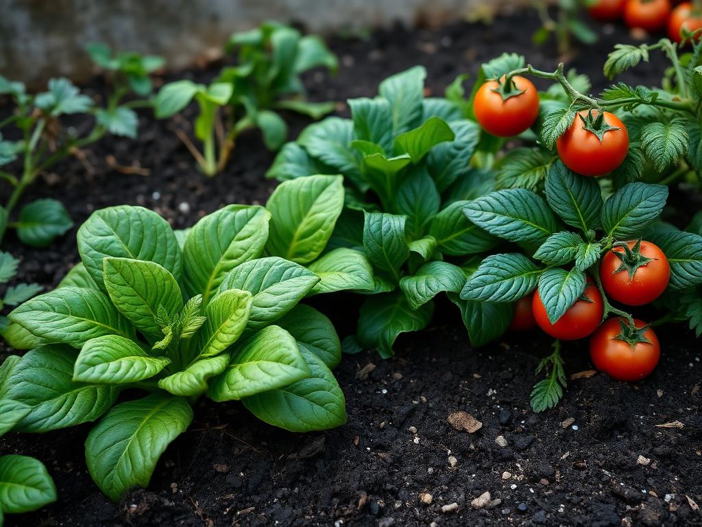 Vegetable garden with soil contamination concerns